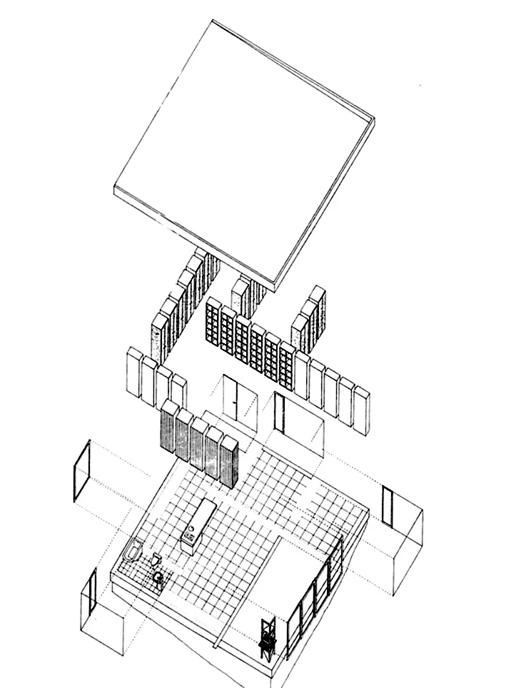 家具が構造体として機能する